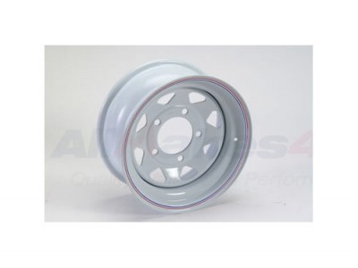 Llanta Acero Desplazada 8 Spoke White +3cms - TERRAFIRMA