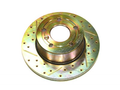 Brake Disc - Front - Cross Drill/Grooved
