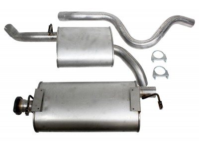 Rear Exhasut System Assembly - Without Catalyst